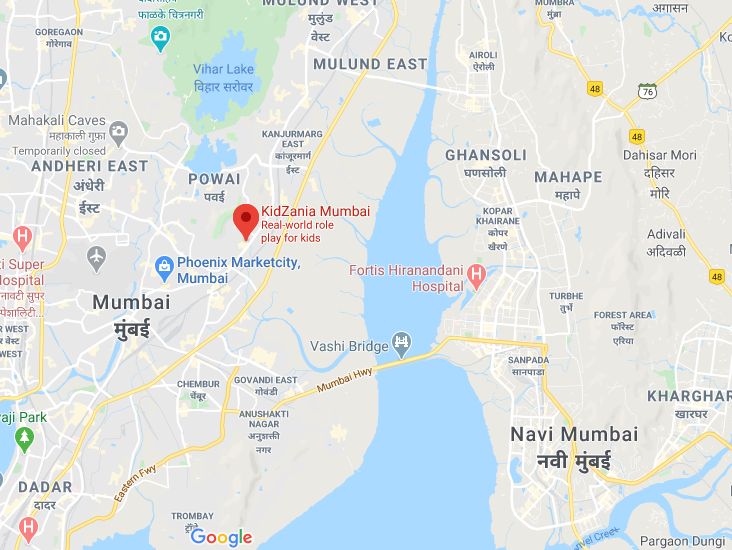 KidZania Mumbai map
